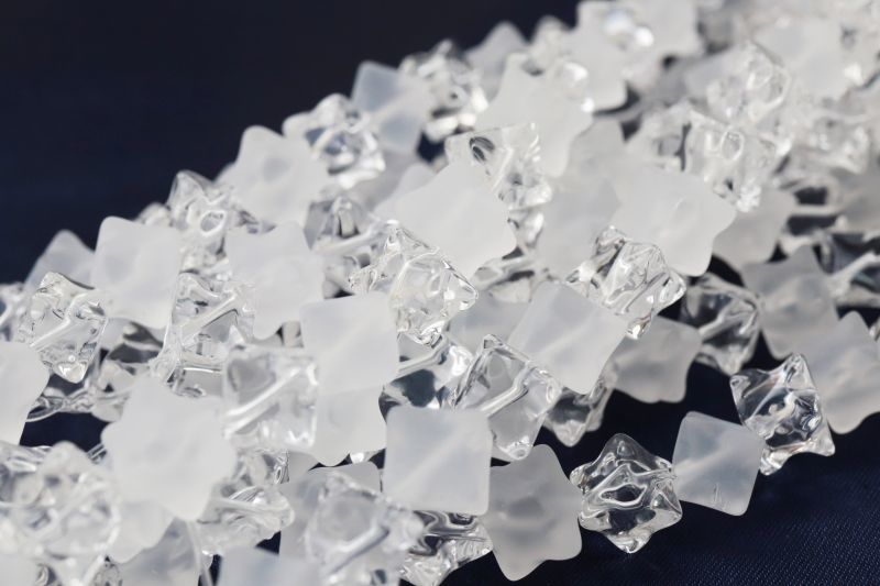 連 水晶 マカバスター クリアツヤなし 8mm 六芒星 神秘 幸運 魔除け