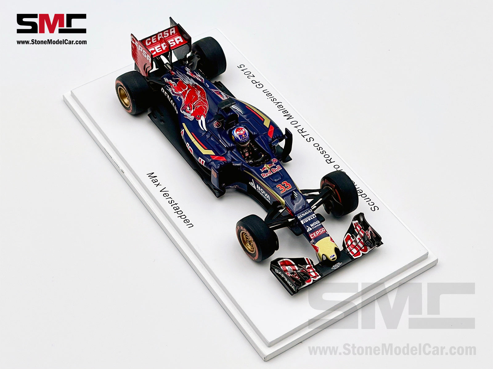 1:43 Spark Toro Rosso STR10 #33 Max Verstappen Malaysia 2015 F1