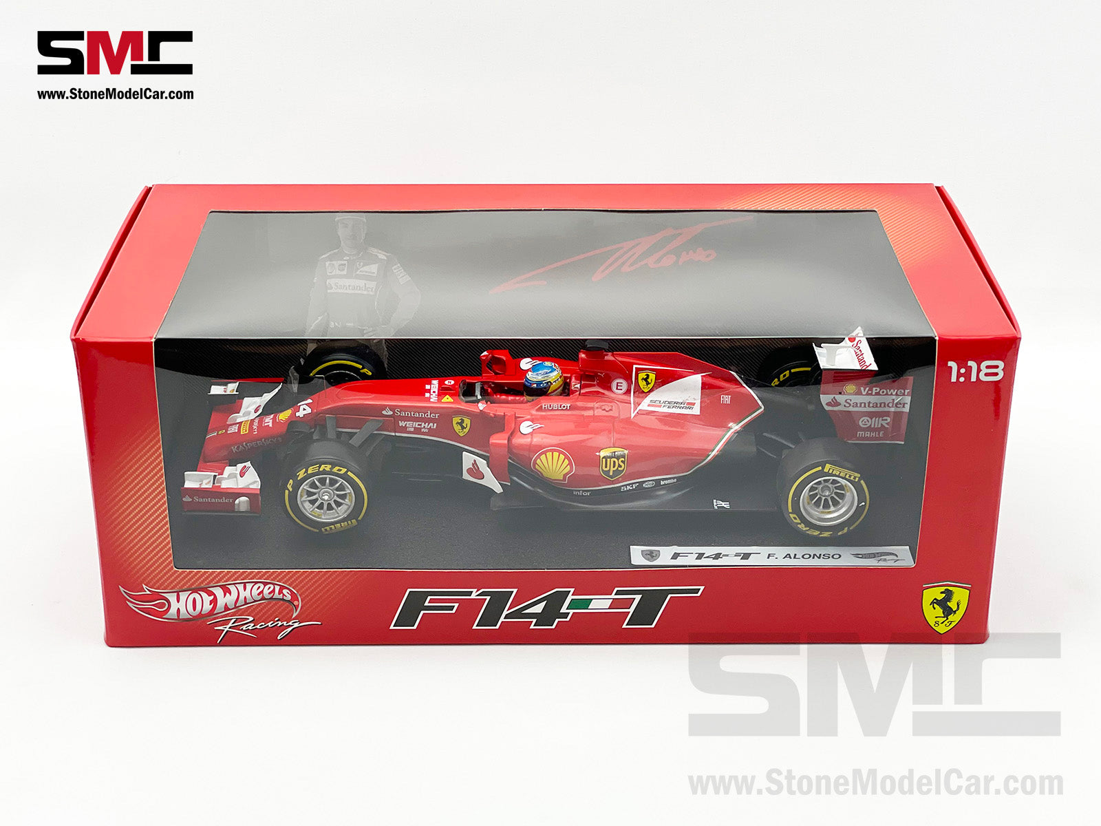 Ferrari F1 F14-T #14 Fernando Alonso Season 2014 1:18 Mattel Hot