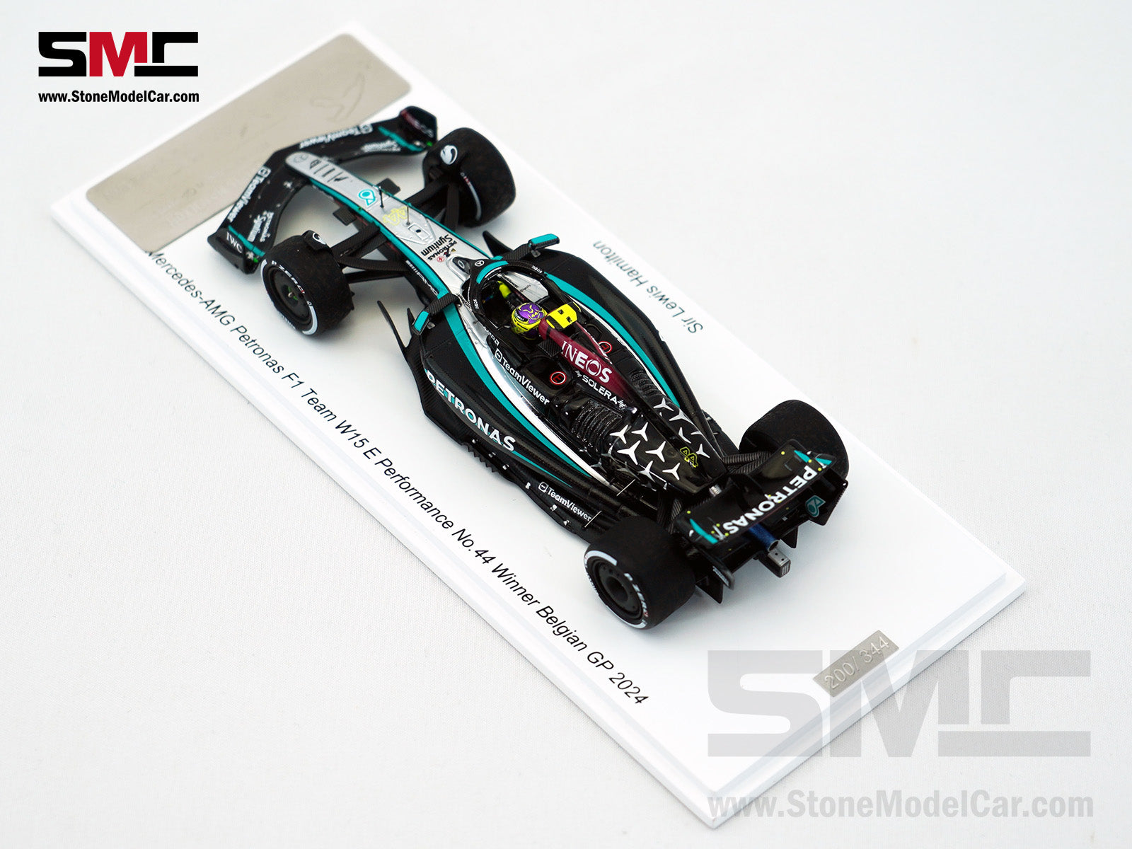 Mercedes F1 W15 #44 Lewis Hamilton Belgium GP 2024 Winner Spark 1