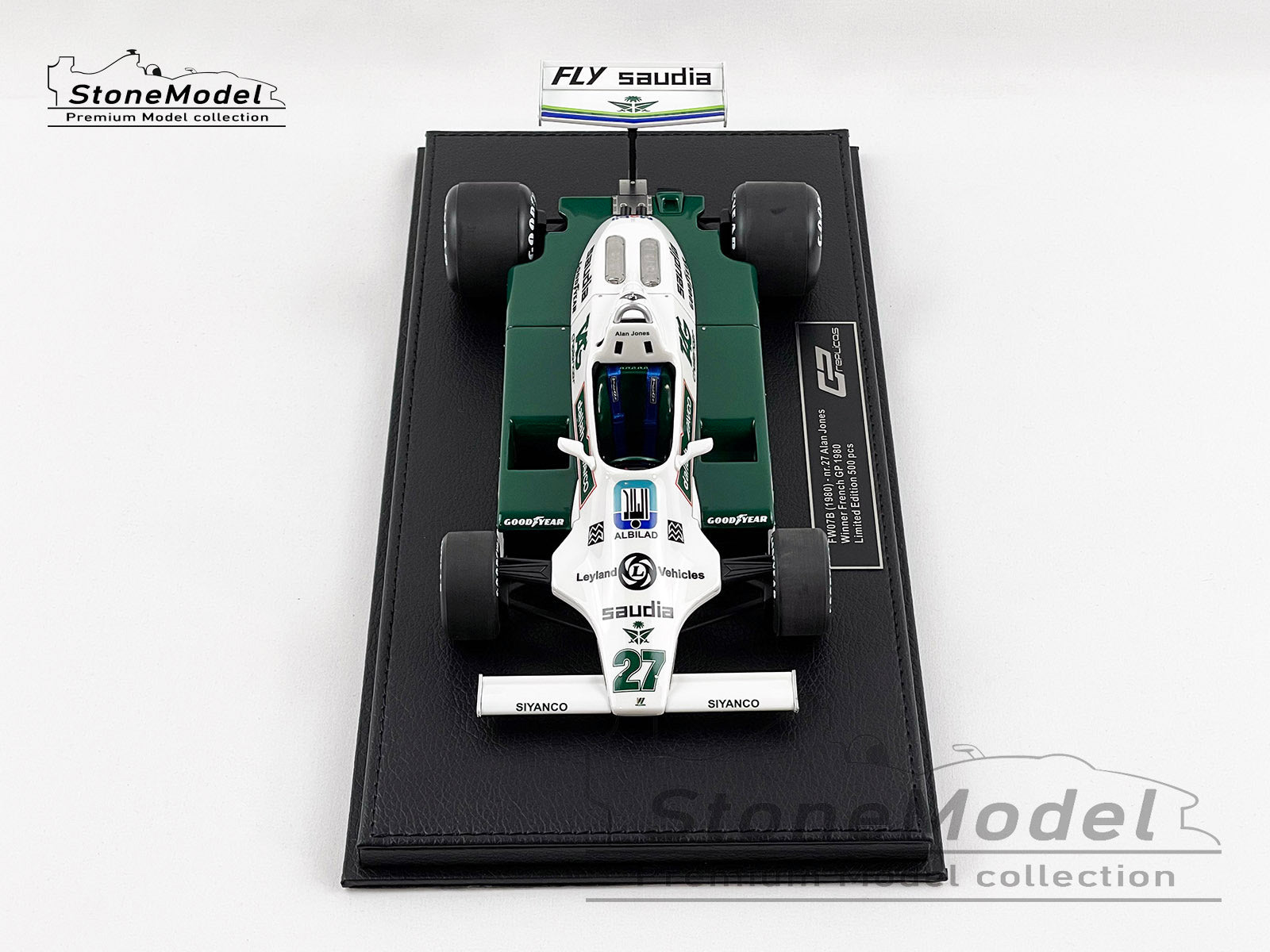 Williams F1 FW07B 27 Alan Jones French GP 1980 World Champion 1:18