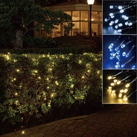 LED 100球 カラーチェンジストレートライト ゴールド＆ホワイト