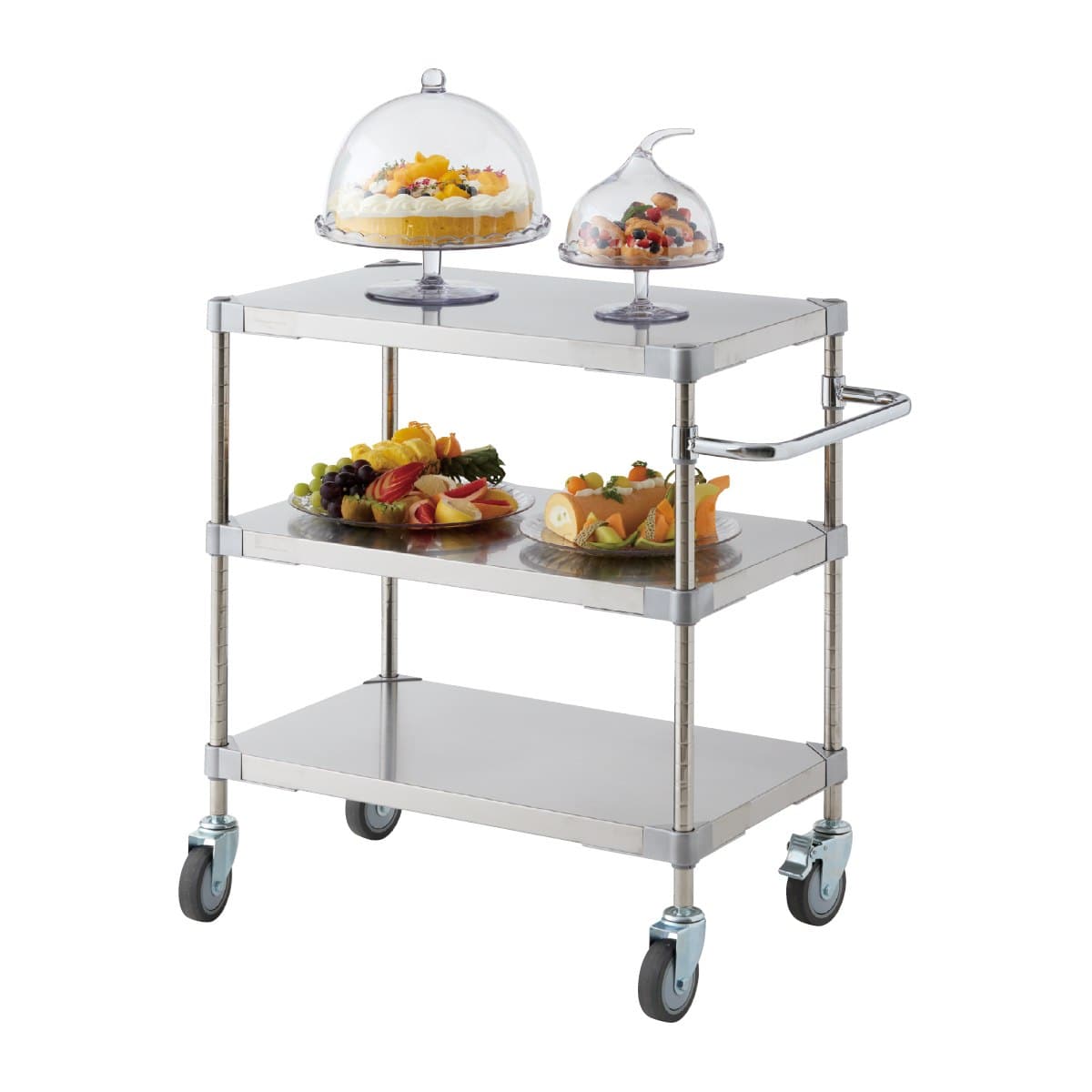 ステンレスキッチンワゴン3段 幅76cm