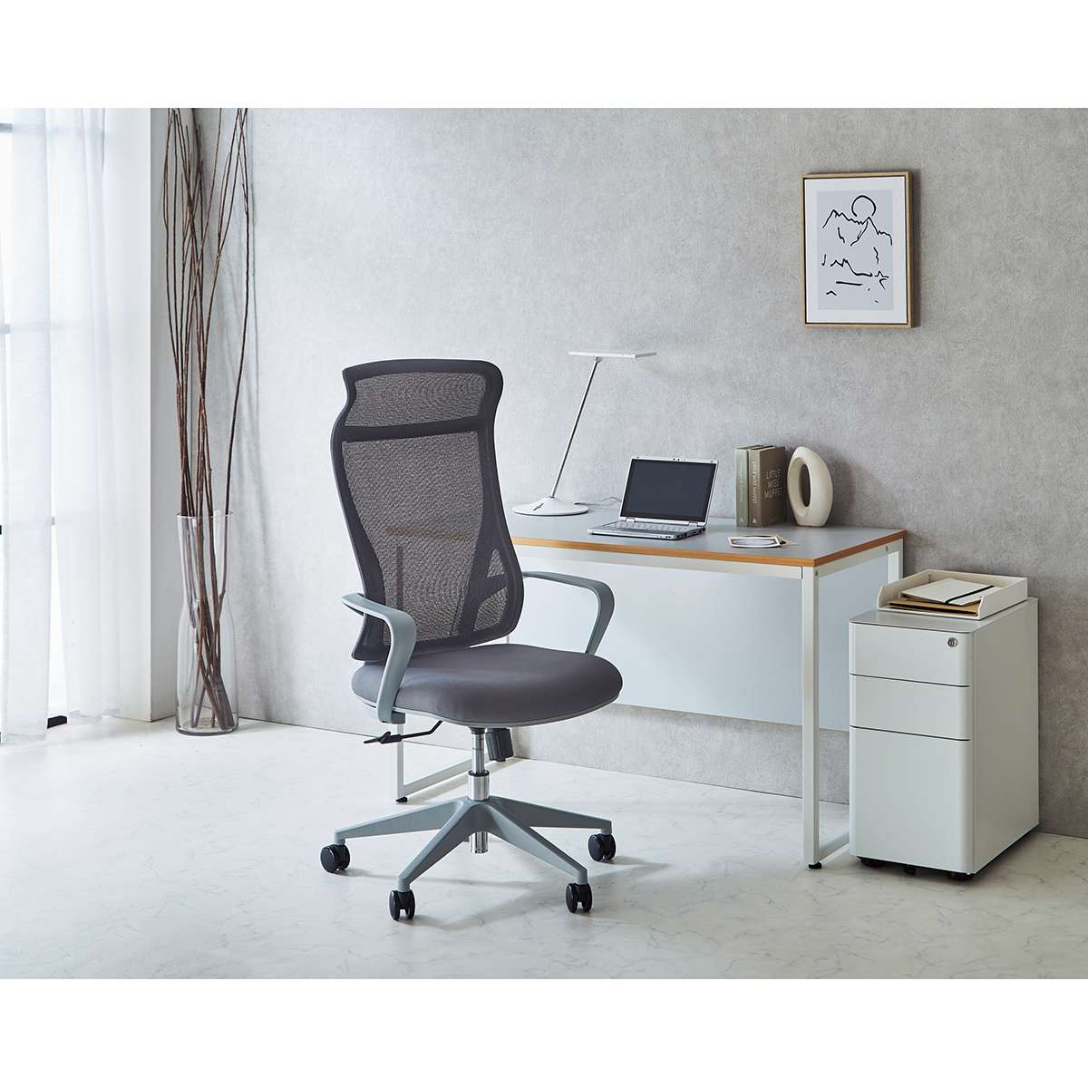 ハイバックチェア コルマ ブラック