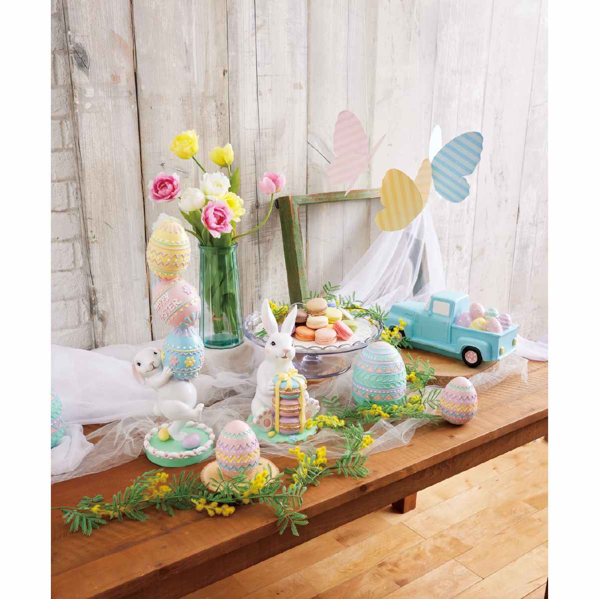 ミモザ造花ガーランド