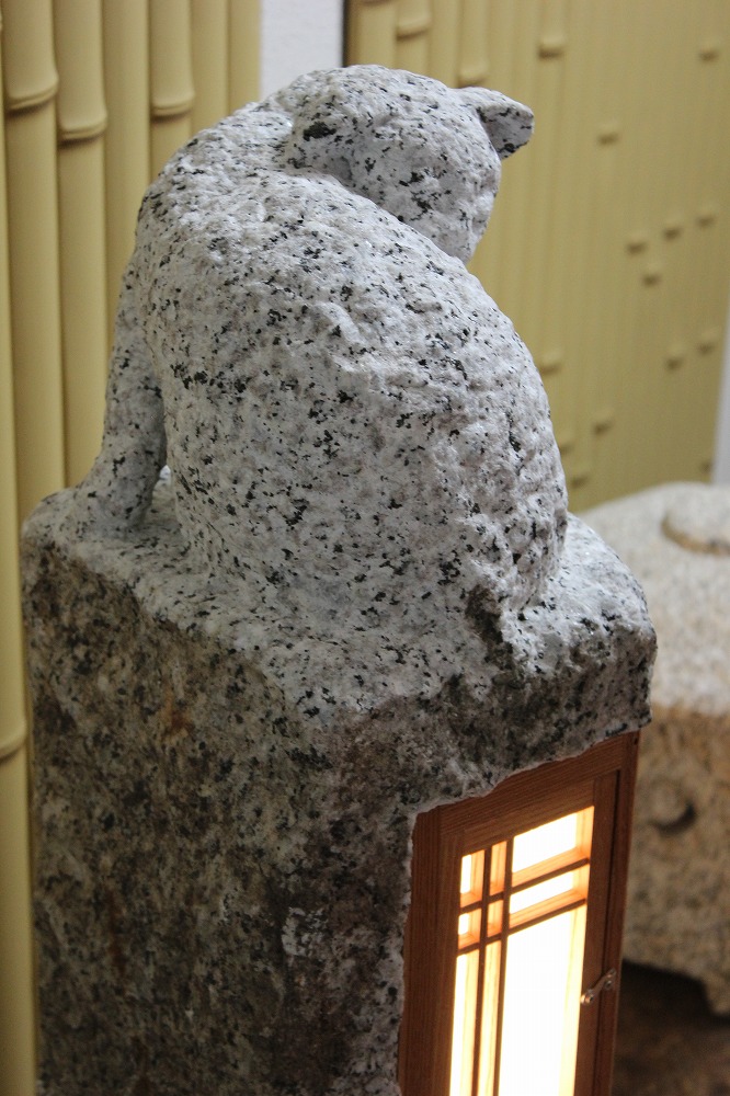 石あかり ネコの製品案内愛知県岡崎市の石灯篭・水鉢蹲など石材製品の