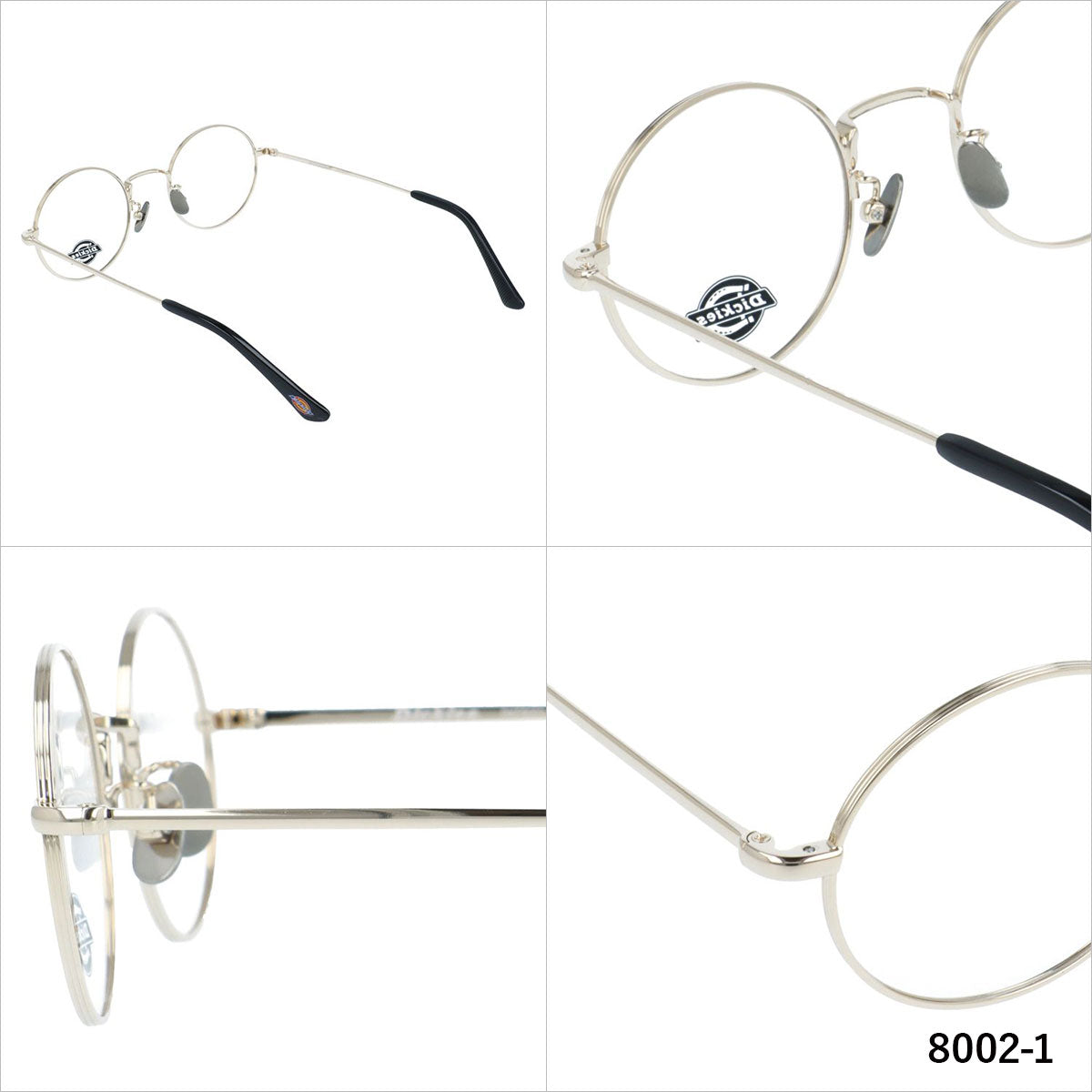 ディッキーズ メガネフレーム 伊達メガネ 調整可能ノーズパッド