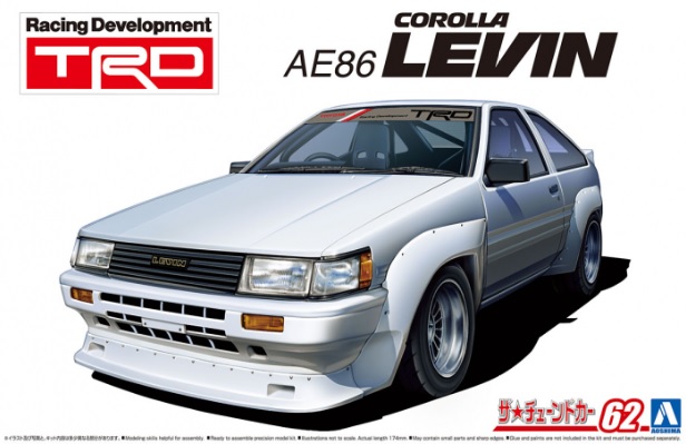 TRD AE86 Corolla Levin Aoshima 05798