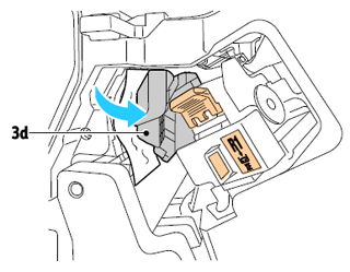 Clear the Paper Jam in Area 3d of the Business Ready Finisher