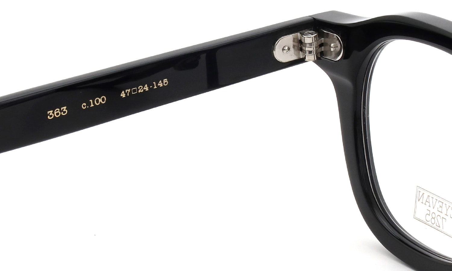 EYEVAN7285 アイヴァン7285 メガネ 363(47)通販 C.100 BLACK 47□24