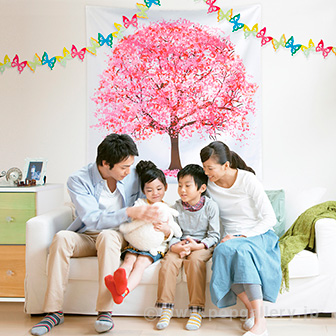 ウォールタペストリー 桜: タイトルポップ｜販促物・販促通販の【POP