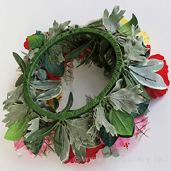 ハイビスカスリース: 季節装飾・造花｜販促物・販促通販の【POP