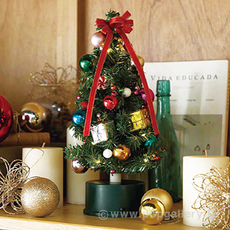 くるくる回るツリー（クリスマス）(A(カラフルポップ)): 季節装飾