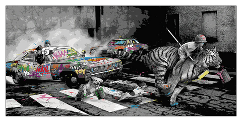 Roamcouch The Chase Screen Print xx/100 signed – Posterflip.com