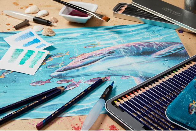 DERWENTART 色鉛筆 ダーウェント 水彩色鉛筆 インクテンスペンシル 72