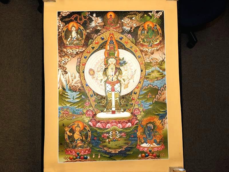 ◇貴重な本物・曼荼羅（マンダラ）◇手書きの精密画◇1点物◇チベット