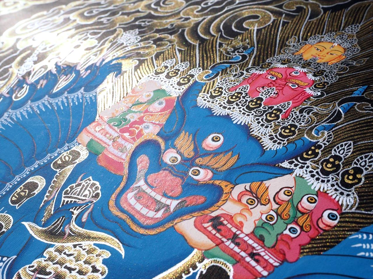 ◇現地より直送！職人による肉筆◇貴重な本物・曼荼羅（マンダラ