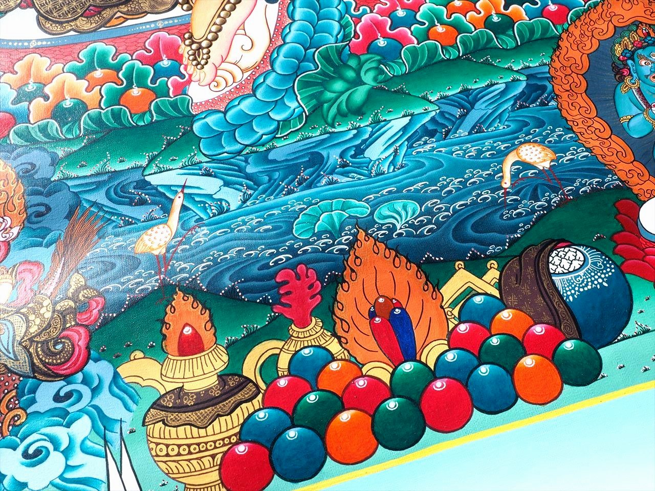 ◇現地より直送！職人による肉筆◇貴重な本物・曼荼羅（マンダラ