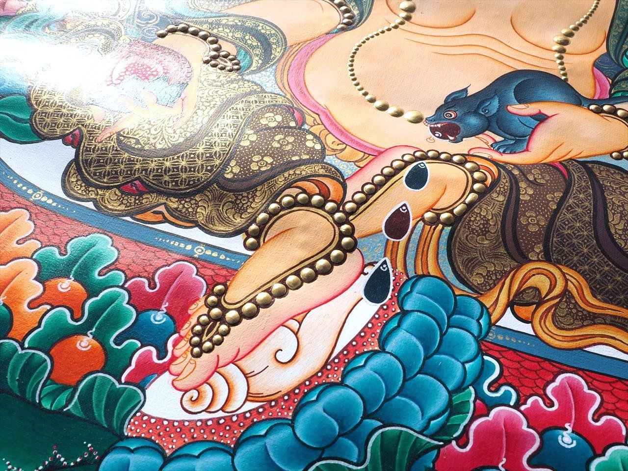 ◇現地より直送！職人による肉筆◇貴重な本物・曼荼羅（マンダラ