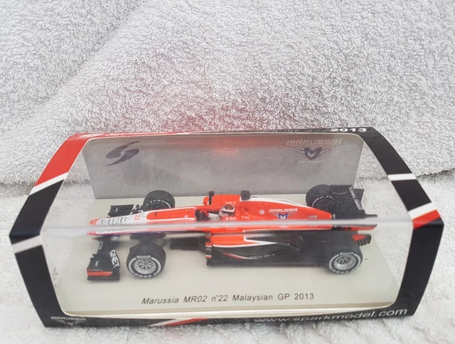 SPARK 1/43 F1 Marussia MR02 no.22 Malaysian GP 2013 Jules Bianchi