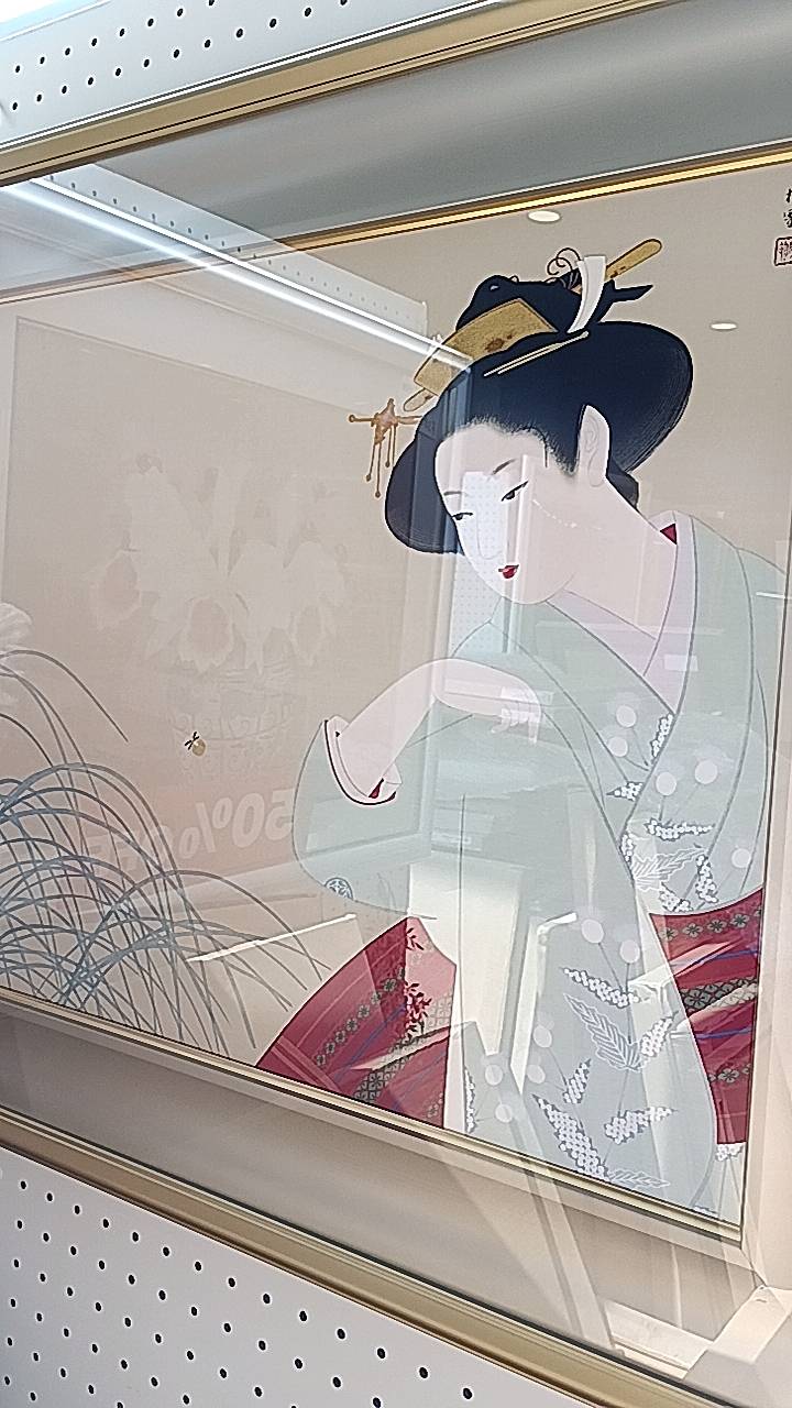 手のひらに舞い降りた光 「新蛍」上村松園版画！、我が家に今年も