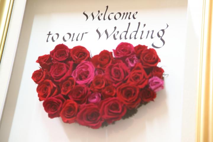 薔薇雑貨】ローズハートウェルカムボード 薔薇雑貨】ローズハート