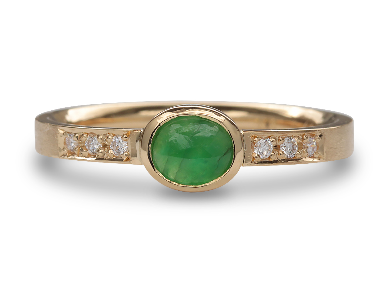 糸魚川翡翠の指輪をオーダー制作 〜ゴールドで特別なリングに