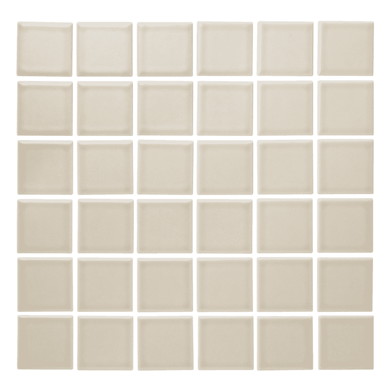 水彩タイル 50角 コットン（シート） | WL-TL009-01A-G141 | モザイク