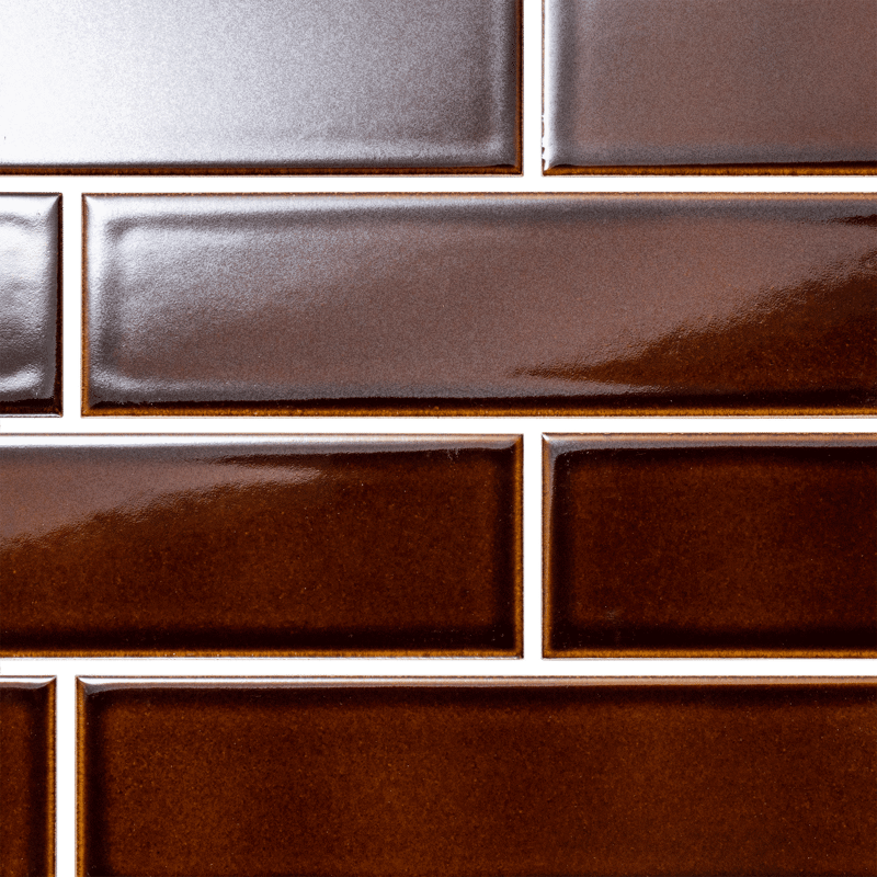 レトロエイジタイル ブラウン 小口平（ケース） | WL-TL014-06-G141