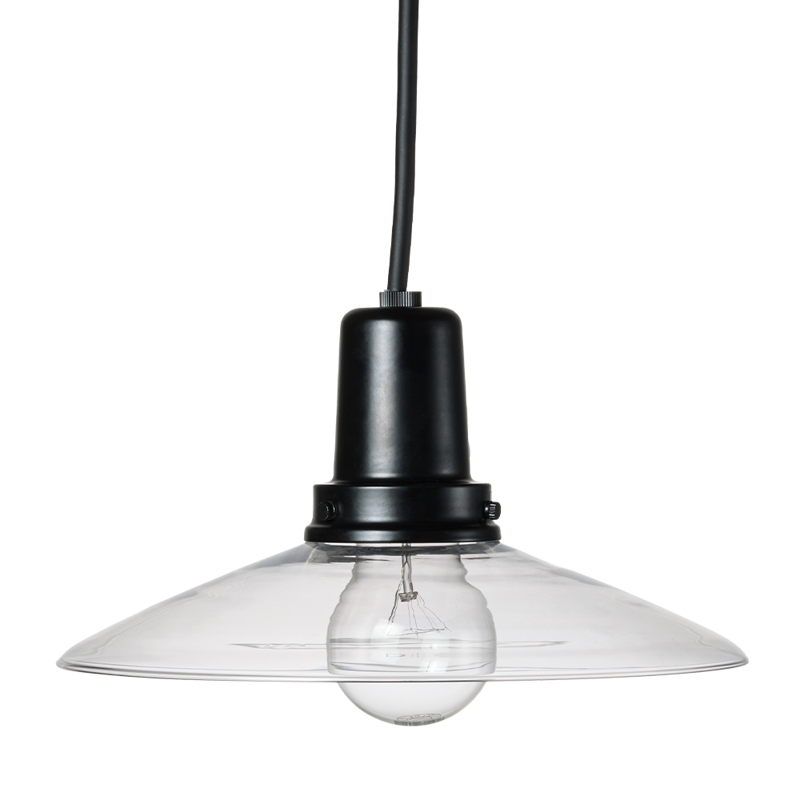 レトロペンダントライト 乳白×ブラック | LT-PD014-03-G141