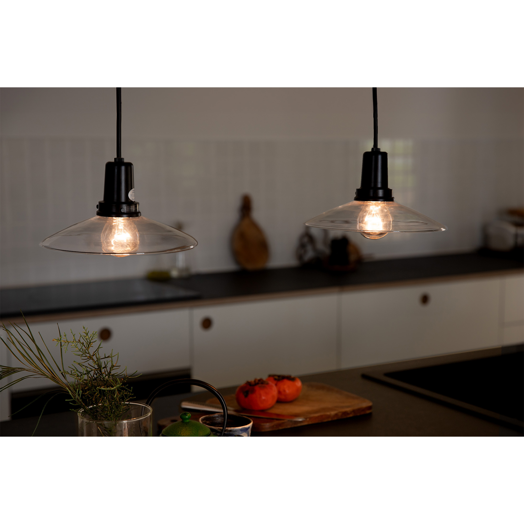 レトロペンダントライト クリア×ブラック | LT-PD014-02-G141