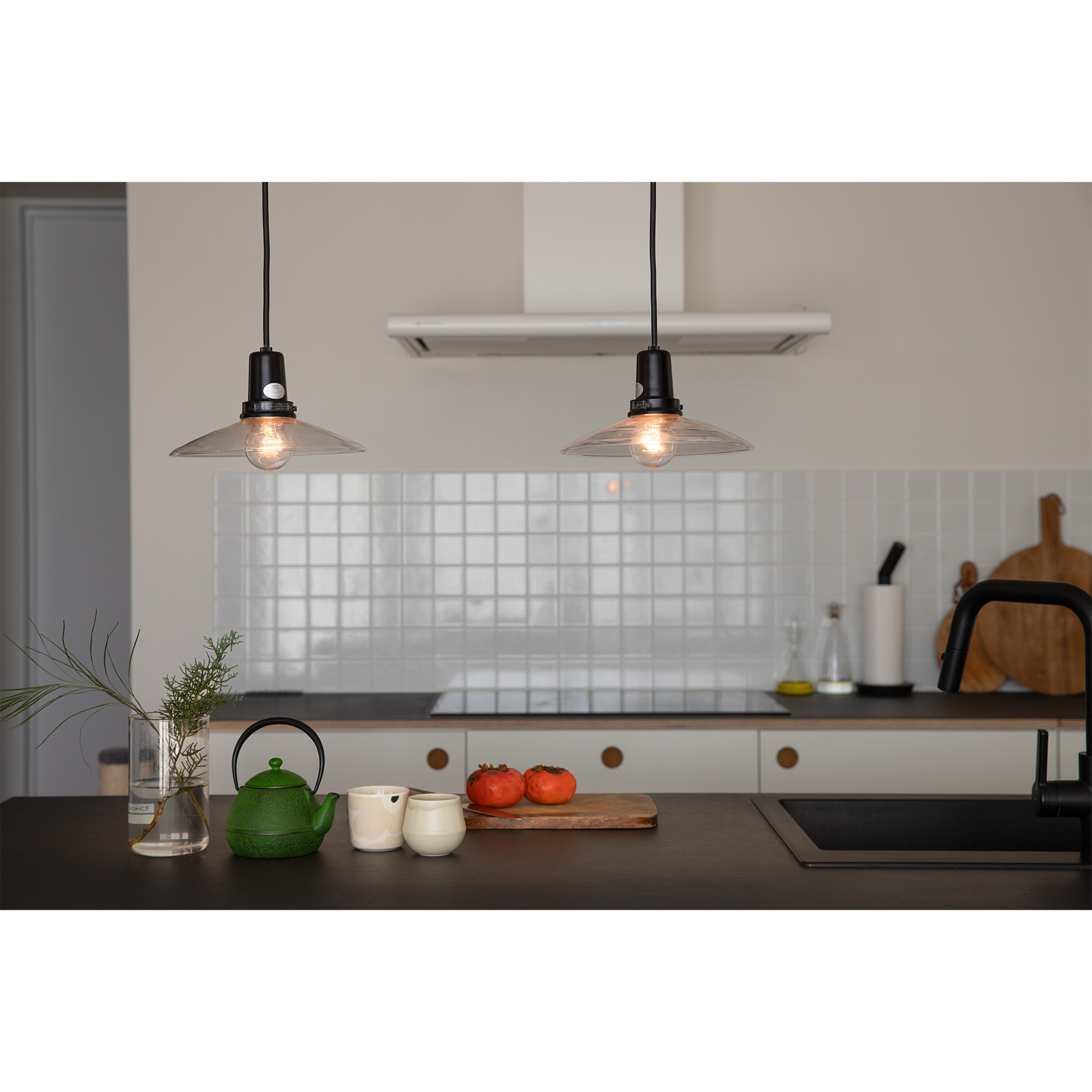 レトロペンダントライト クリア×ブラック | LT-PD014-02-G141