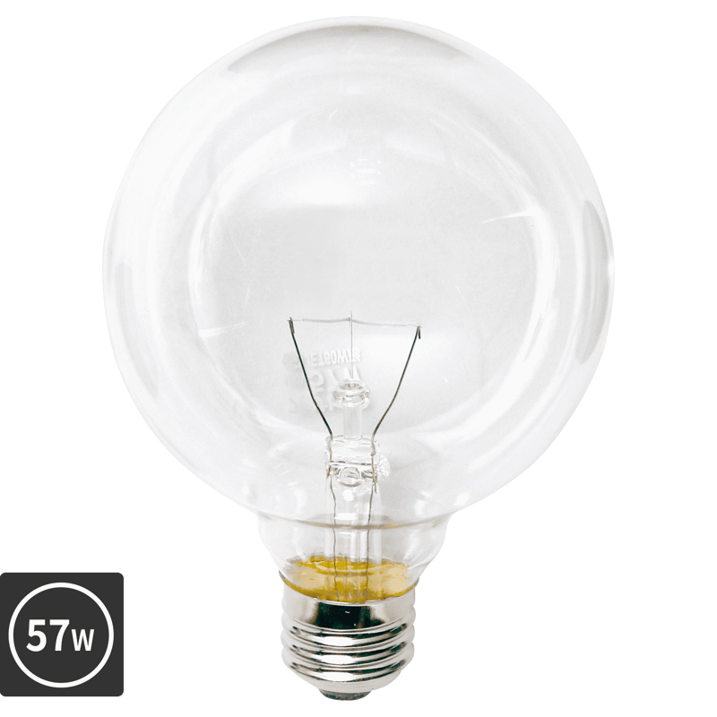 白熱ボール電球 白熱クリアボール95(E26)38W | LT-BB003-01-G141