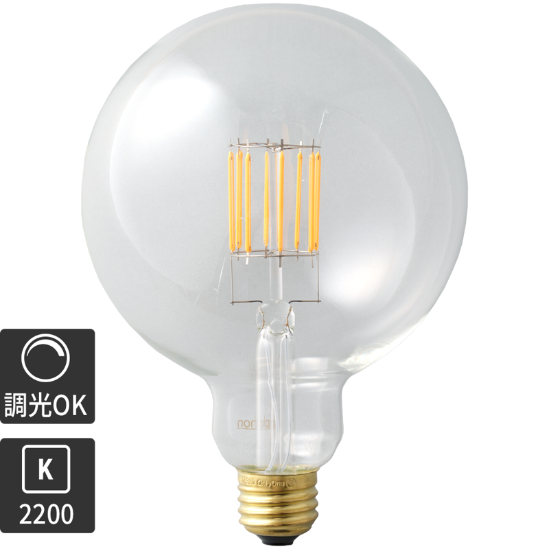 ビンテージLED電球 LEDボール35(E17)35W相当 2200K | LT-BB002-18-G141
