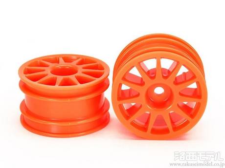 タミヤ 54913 T3-01 11本スポークホイール(蛍光オレンジ)2ケ：ラジコン
