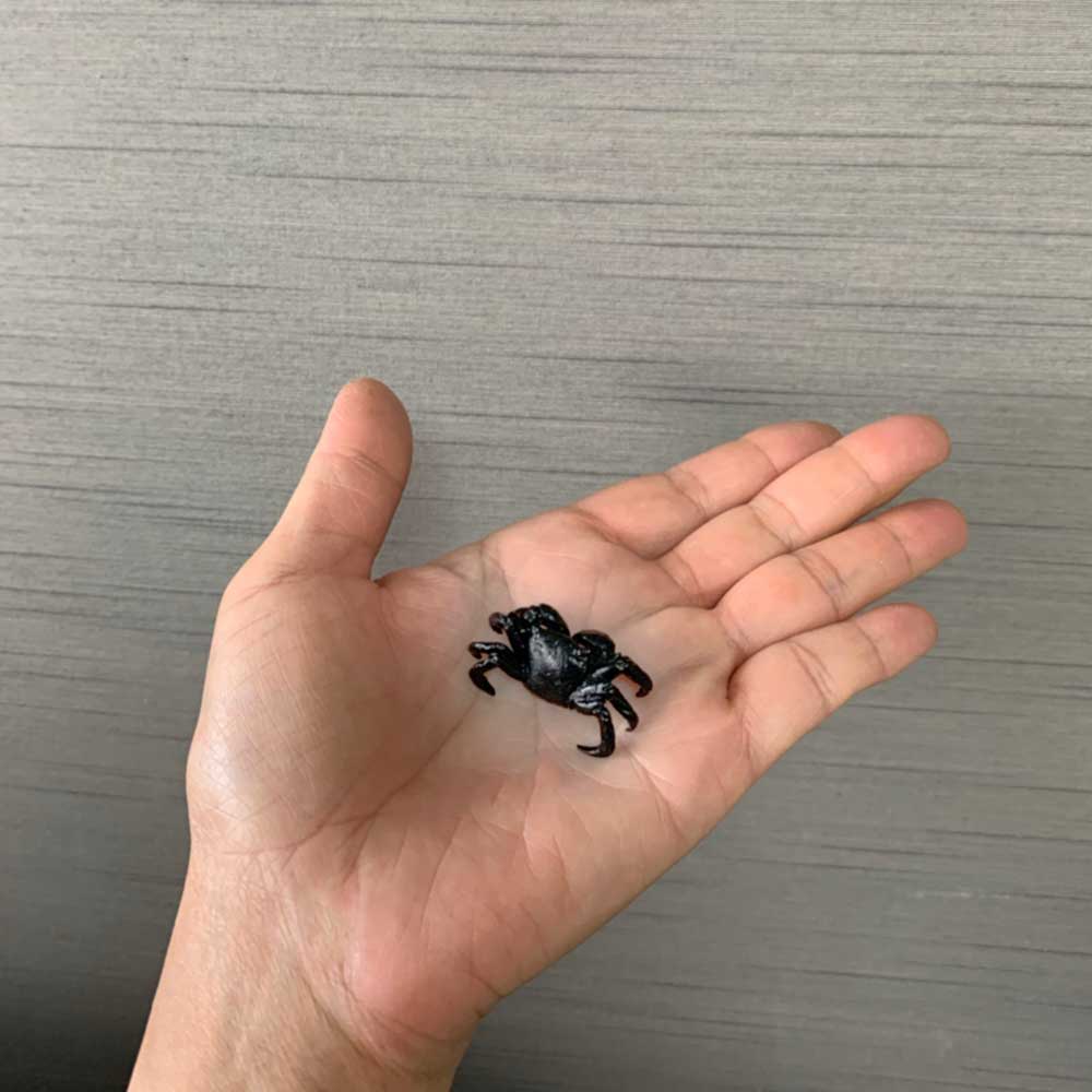 楽天市場】ミニチュア 置物 飾り フィギュア 錫製 蟹（カニ）添配 盆栽