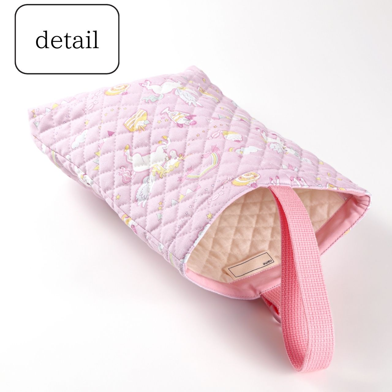 楽天市場】上履き入れ 女の子 ユニコーン パープル シューズバッグ