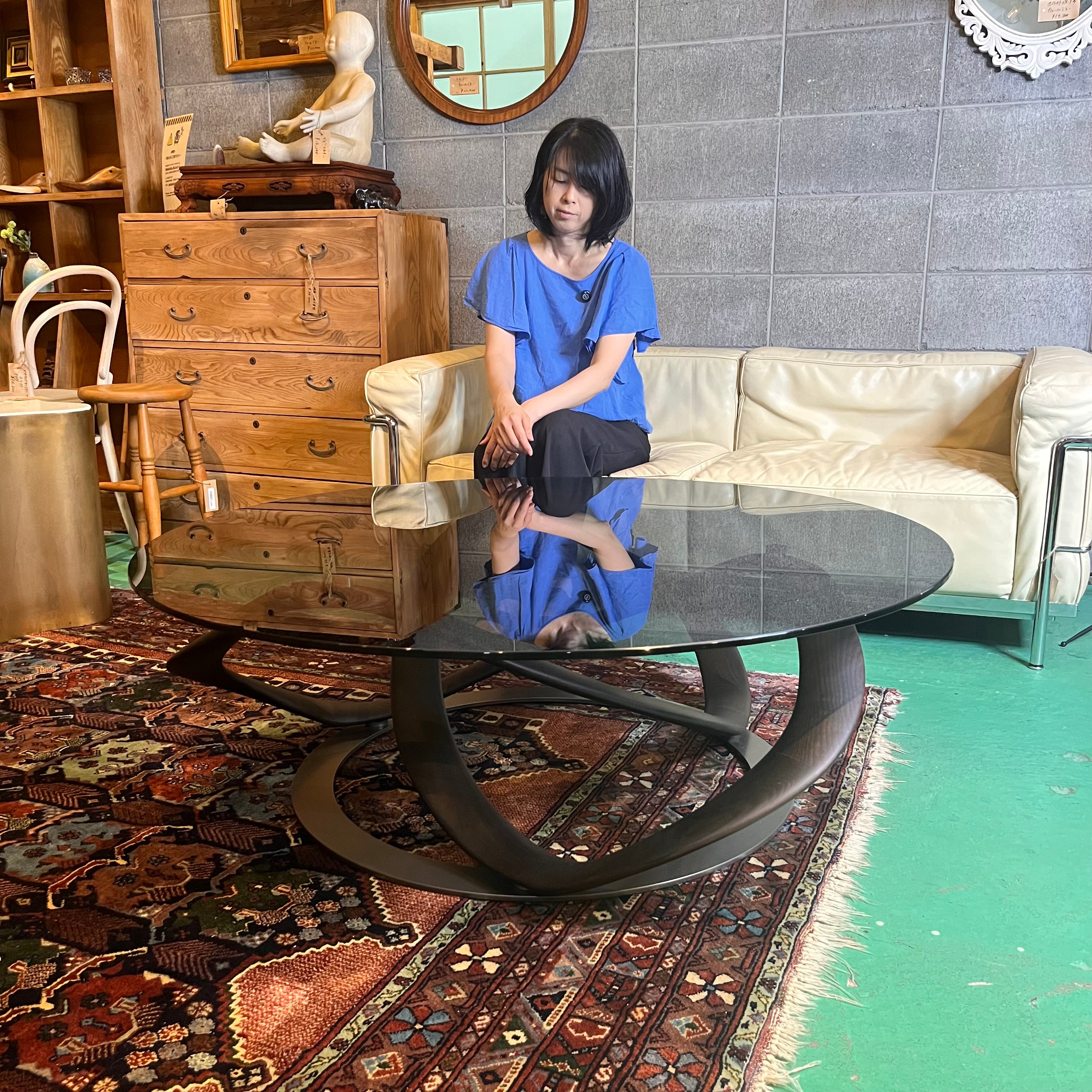 ポラダ / porada インフィニティ / INFINITY リビングテーブル ガラス