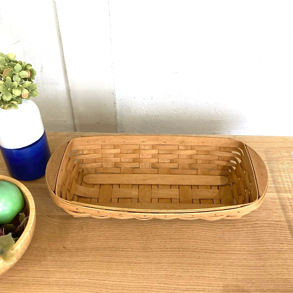 ロンガバーガー / Longaberger バスケット 蓋つきかご 中古