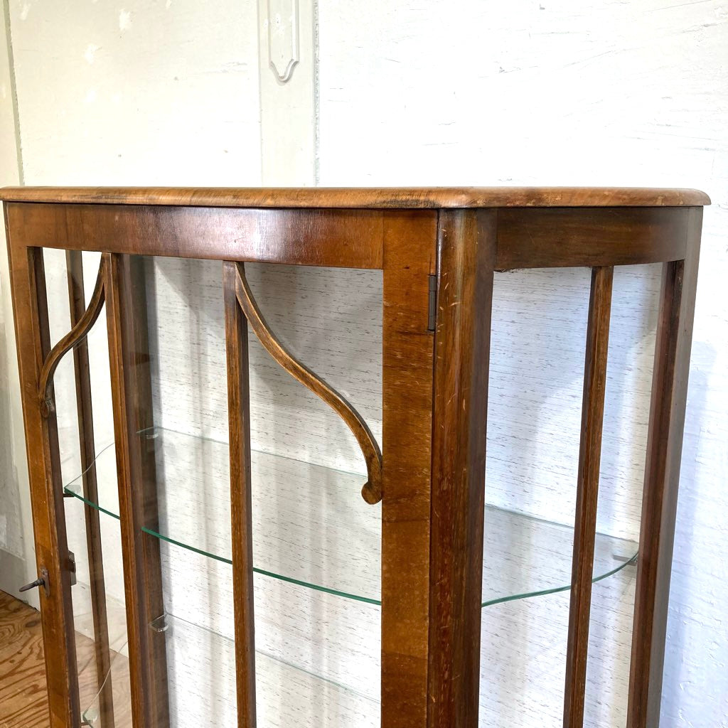 英国アンティーク 飾り棚 ディスプレイキャビネット コレクション