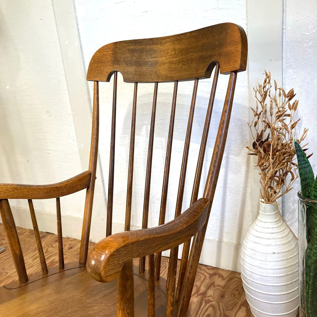 飛騨産業 / HIDA 穂高 ロッキングチェア キツツキマーク 中古 揺れ椅子