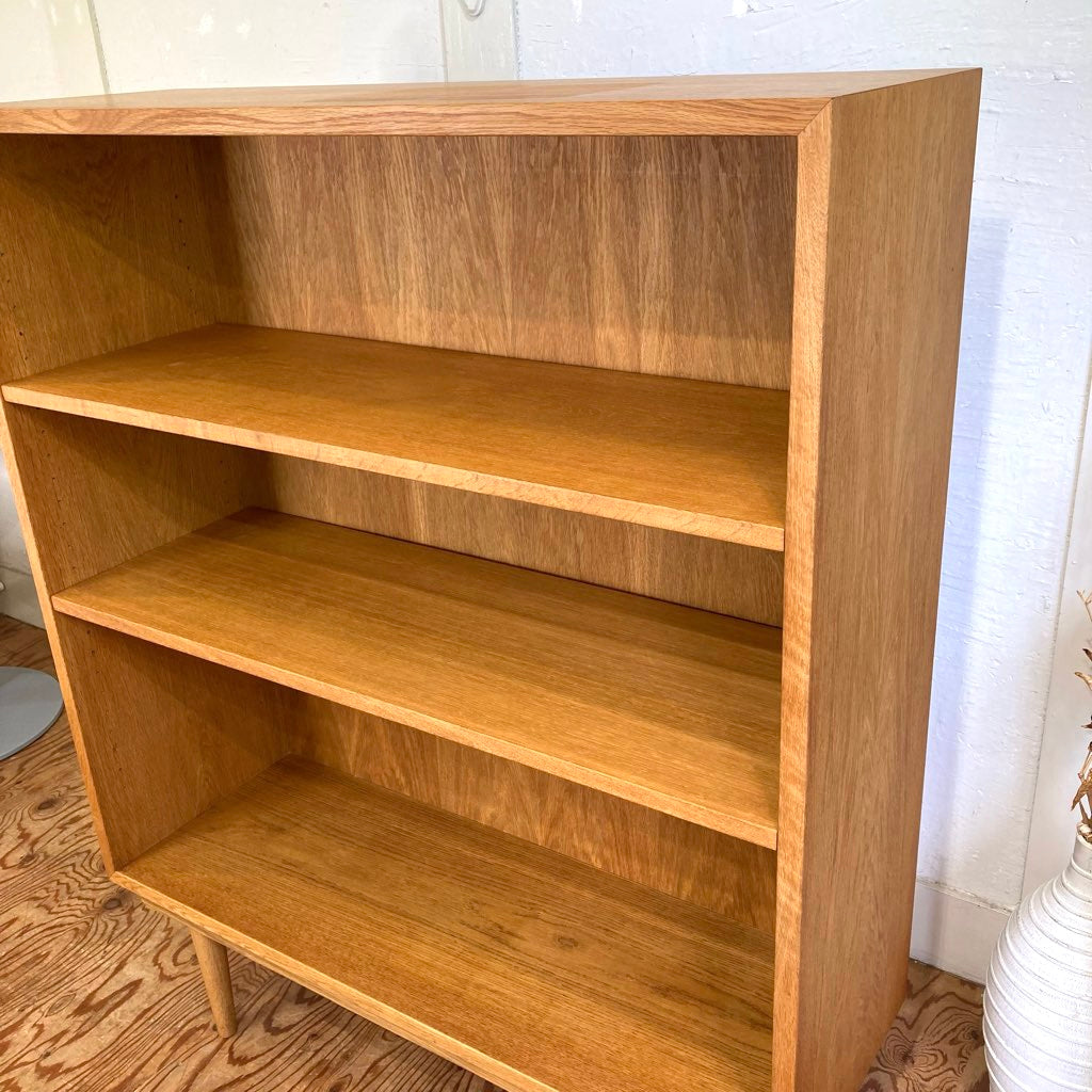 デンマーク製 ブックシェルフ 本棚 飾り棚 ヴィンテージ 中古 オーク