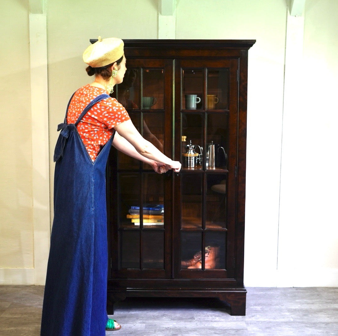 松本民芸家具 C型 書棚 食器棚 カップボード 中古 民芸家具 日本 漆