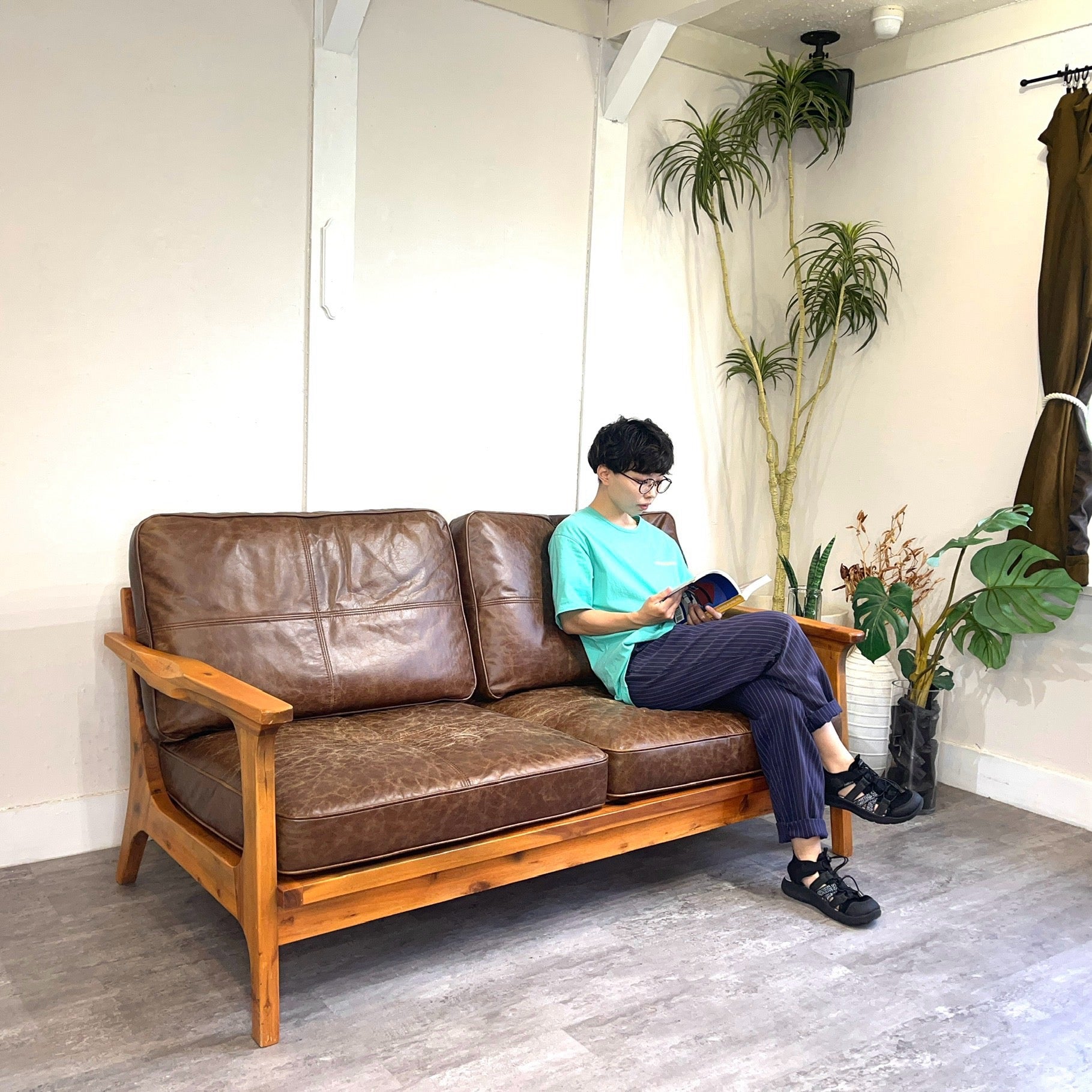 WTW / ダブルティー ティズモソファ / TISMO SOFA 2人掛け レザー 中古