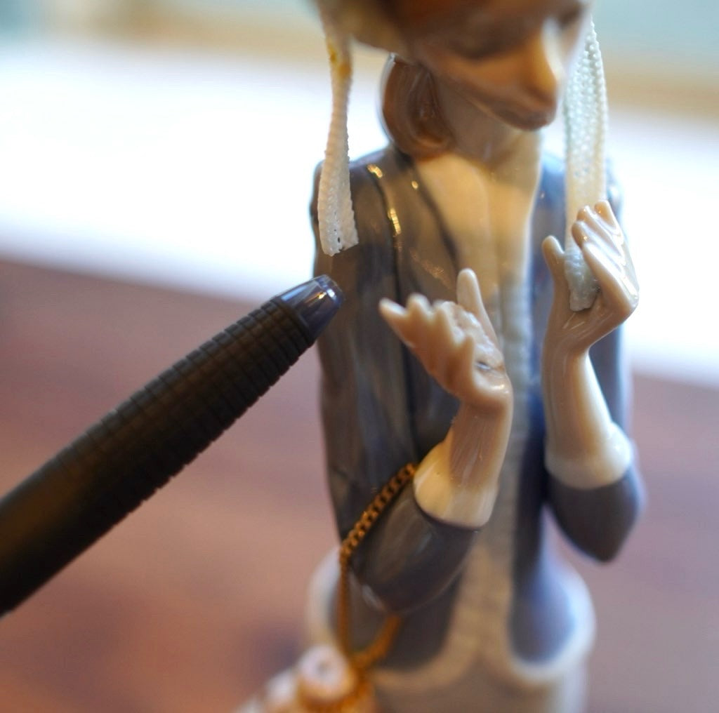 リヤドロ / LLADRO 犬とお散歩 フィギュリン スペイン 磁器