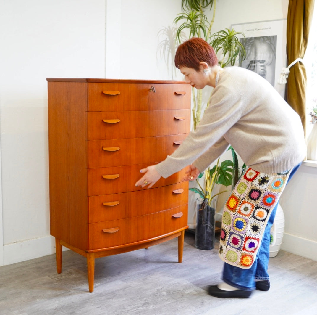 チーク材 チェスト 北欧ヴィンテージ 整理ダンス 箪笥 収納 シンプル