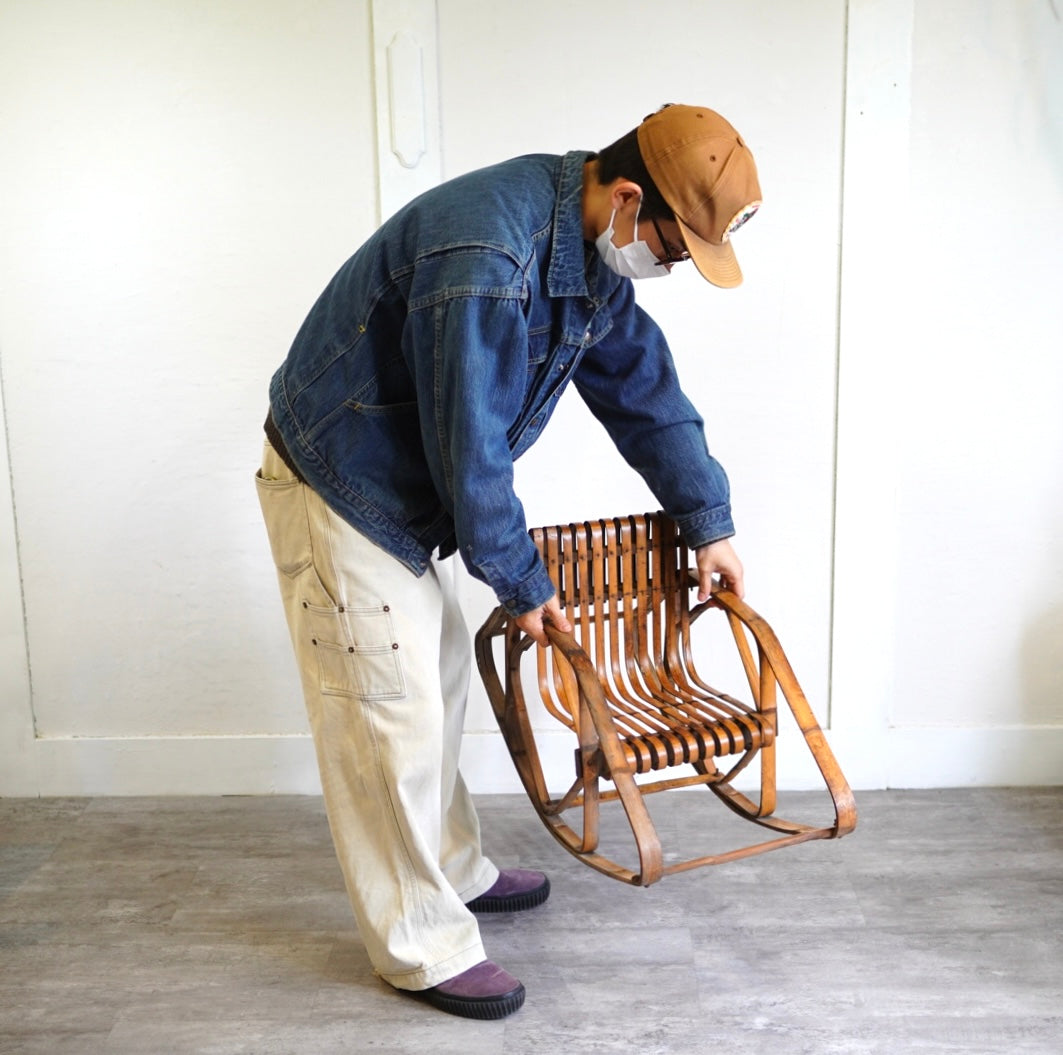 シバヤマ産業 バンブー キッズ ロッキングチェア ヴィンテージ 中古 竹