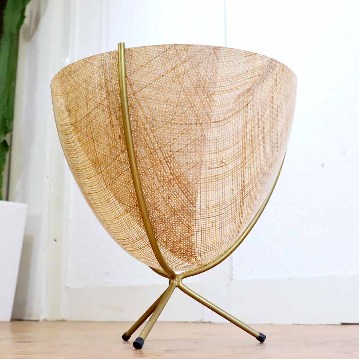 バレットプランター リプロダクト ミッドセンチュリー ラタン FRP 中古