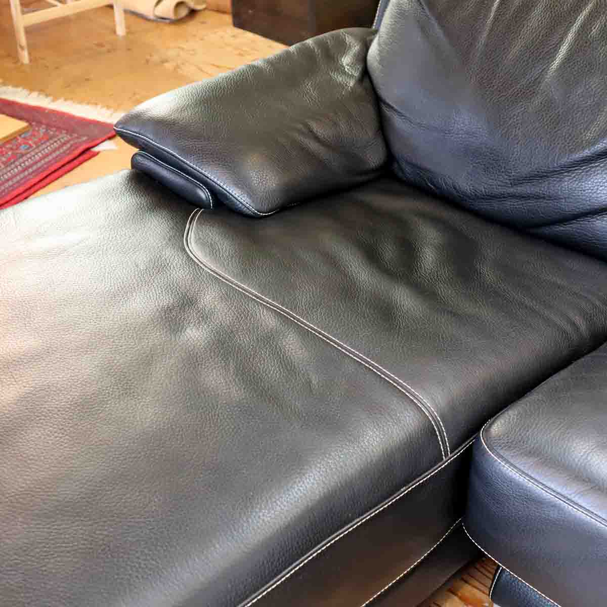 IDC大塚家具 カウチソファ L/S LUXE-01 リュクス L字ソファ 本革