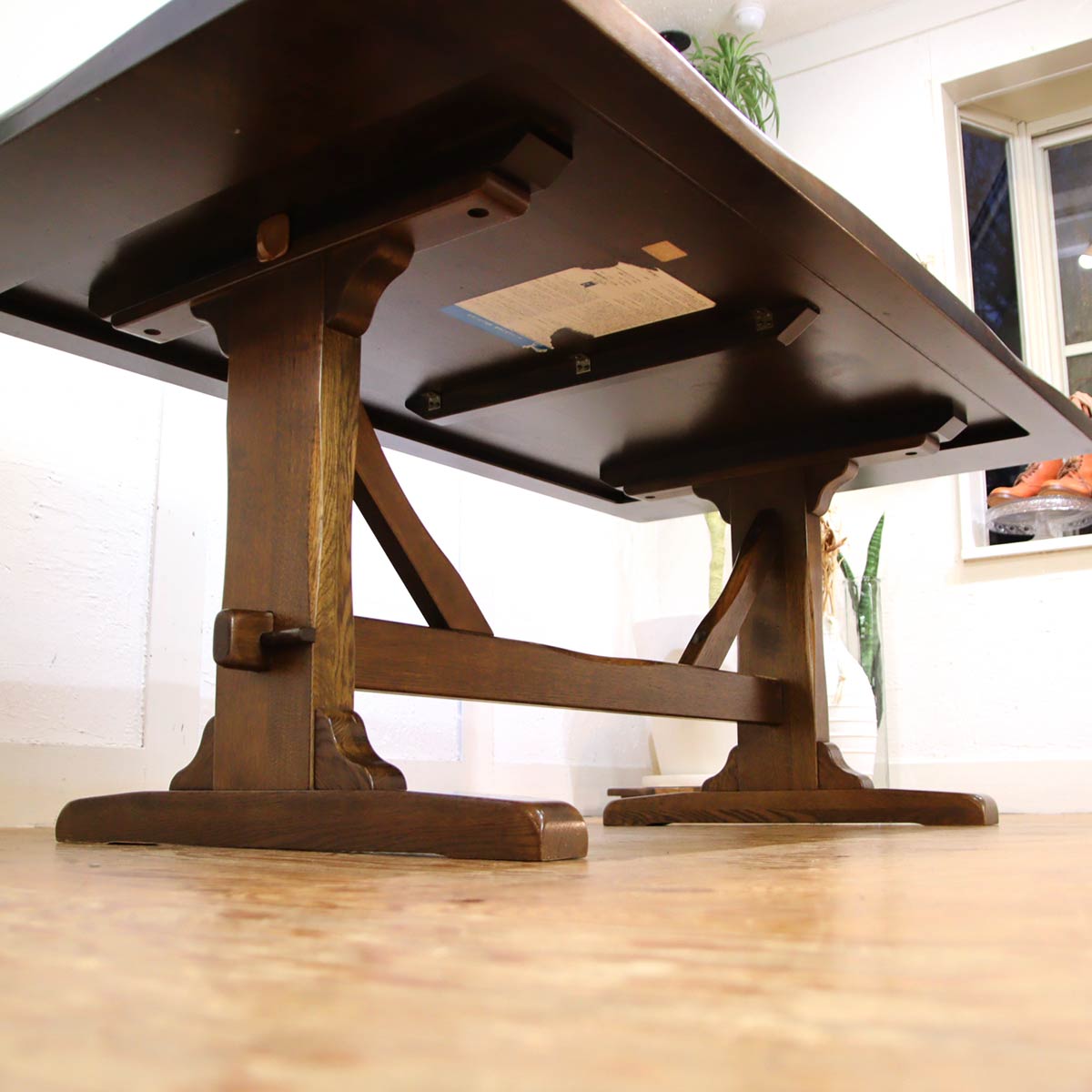 柏木工 ウィルダネスシリーズ ダイニングテーブル オーク 中古 古家具